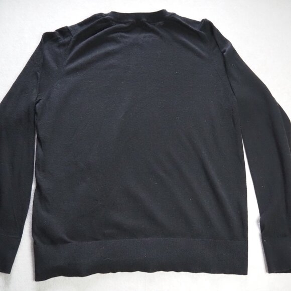 Quince Men’s Organic Cotton Crewneck Sweater – Size L, Black - Picture 6 of 8